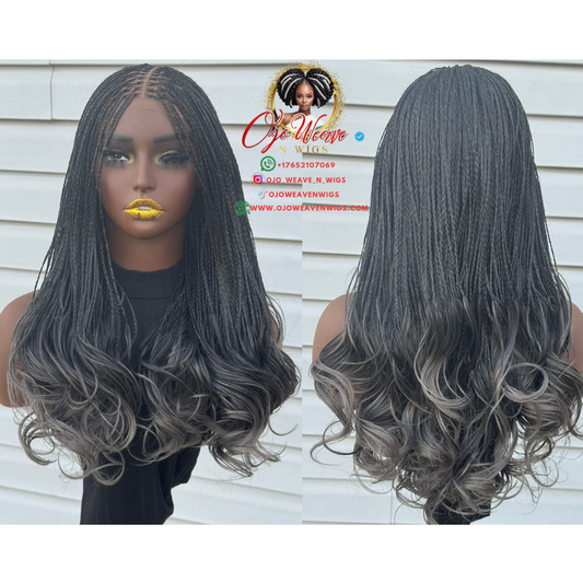 Ready-to-Ship French Curls: Grey Ombre Edition