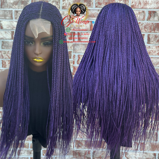 Bianca Purple Wig - 18/20 Inch - Ready to Ship