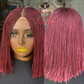 Komiko Burgundy 12-inch Bob Wig - Ready to Ship