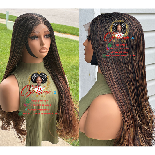 Amena with Micro Braid Color 33/30 made to order.