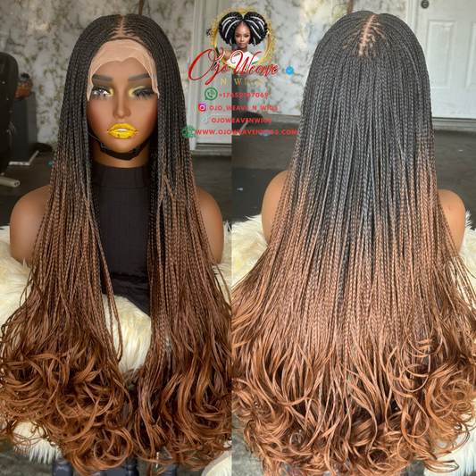 28" 8x8 Human Lace French Curl Wig | Ready to Ship Spiral Curls