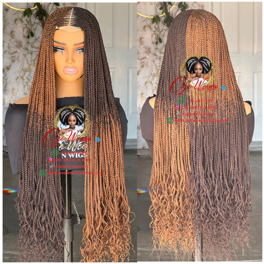 Bianca Curly Tip Color 30/35 Glueless Wig Ready to Ship