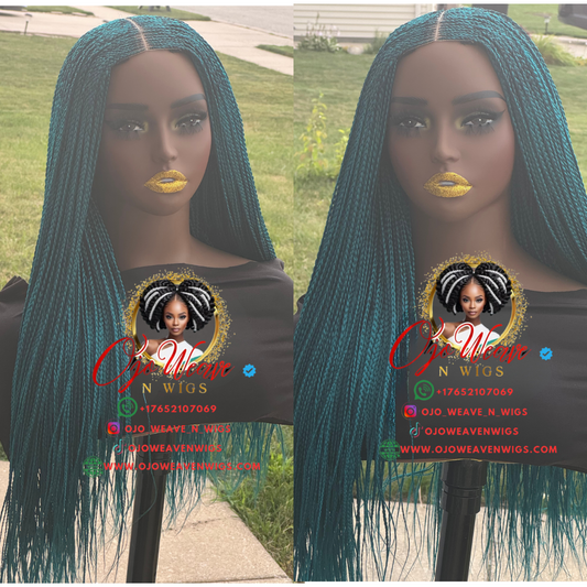 Bianca Green Glueless Closure Wig Ready to Ship