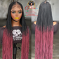 Victoria Black-Ombre Lace Unit 26/28" Human Hair Lace Wig: Ready to Ship