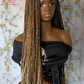 Full Lace Human Hair Knotless Braids Wig | Ready to Ship 30 Inch