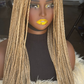 Glueless Knotless Braids Wig - 18-20 Inch Closure, ready to wear