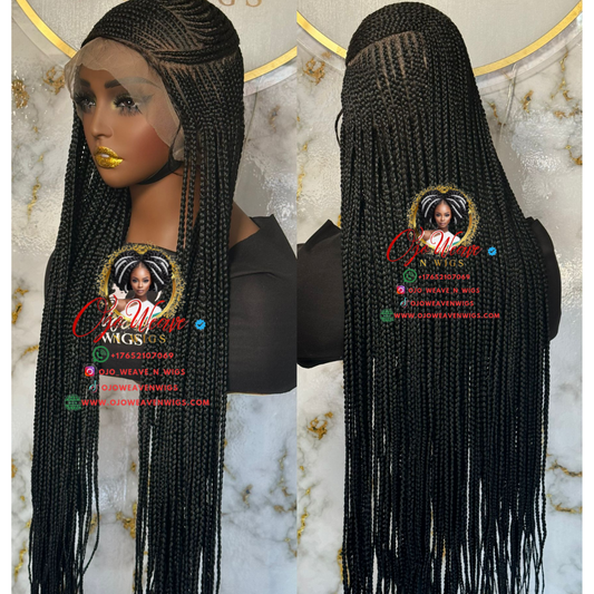 Stella Frontal Color Black 26/28 Inches Made to Order
