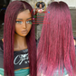 Esther Unit Burgundy Mix with Black: Ready to Ship