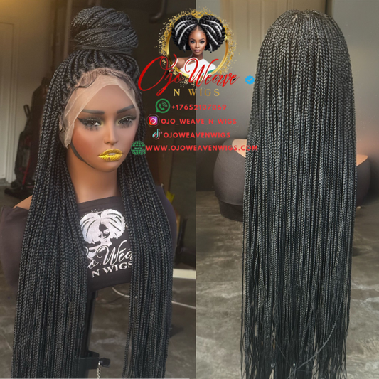 Deborah Unit : Full Lace Box Braids Wig - preorder