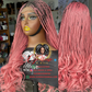 Pink Knotless Closure Wig - Fine Unit - Ready to Ship