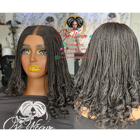 Bianca Short Black Curls: Made to Order