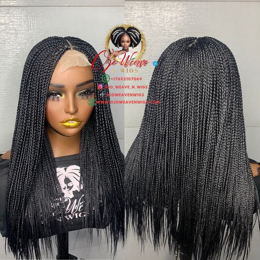 Janet Micro Braid Black: Made to Order