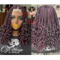 Bianca Curls Highlighted Burgundy: Ready to Ship