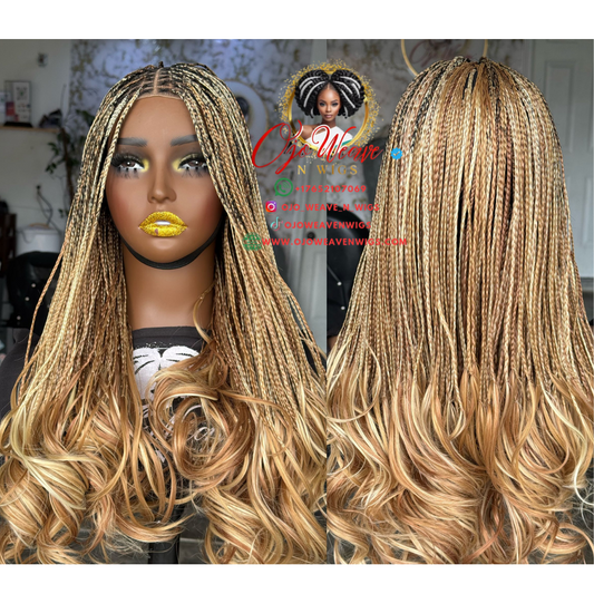 Fine Blonde Knotless Closure Wig - Made to Order