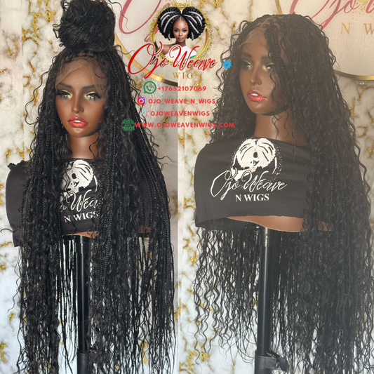 30" Boho Gift Unit: Natural Black 1B, Ready to Ship