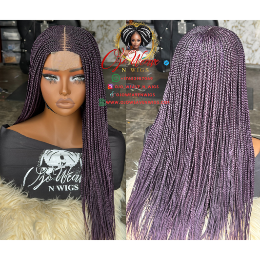 18" Bianca Purple Lace Wig: Made to Order
