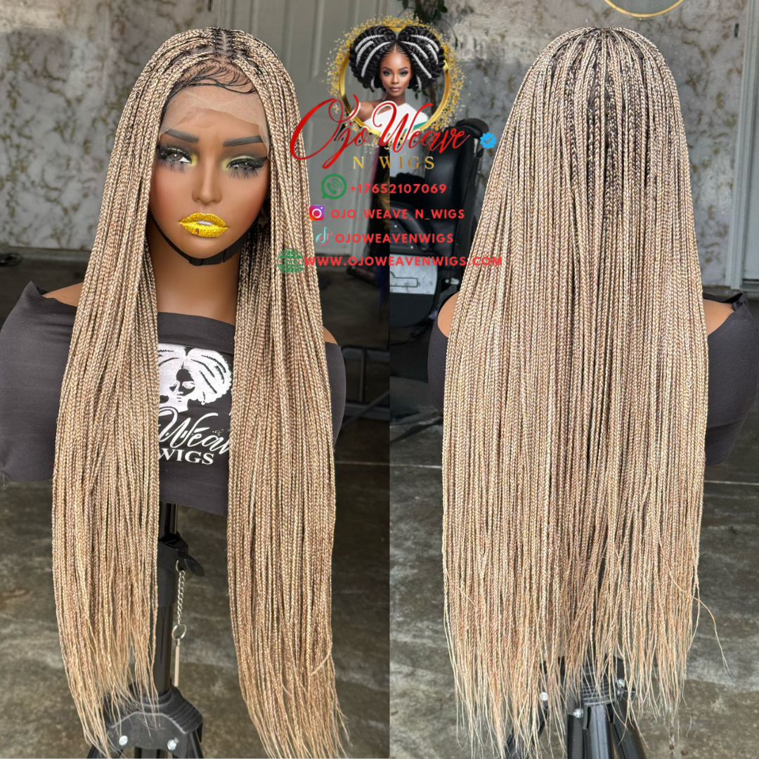Knotless Braids Full Lace Wig ready to ship