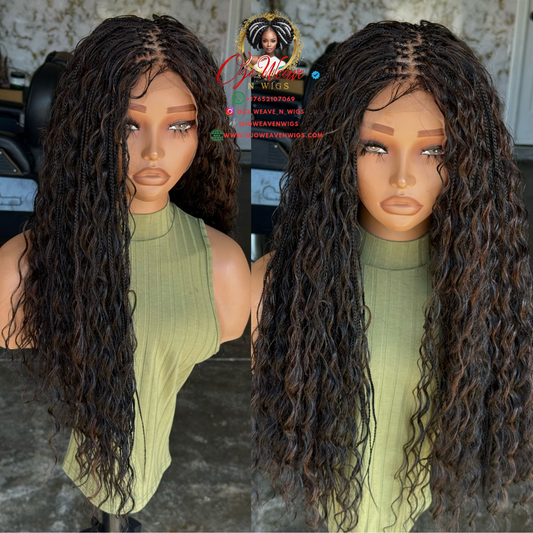 20" Boho Wig -  Color 30/33/4 Mix - Ready to Ship