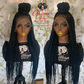 Full Lace Box Braid Wig Color 1b, 26/28 Inch - Ready to Ship