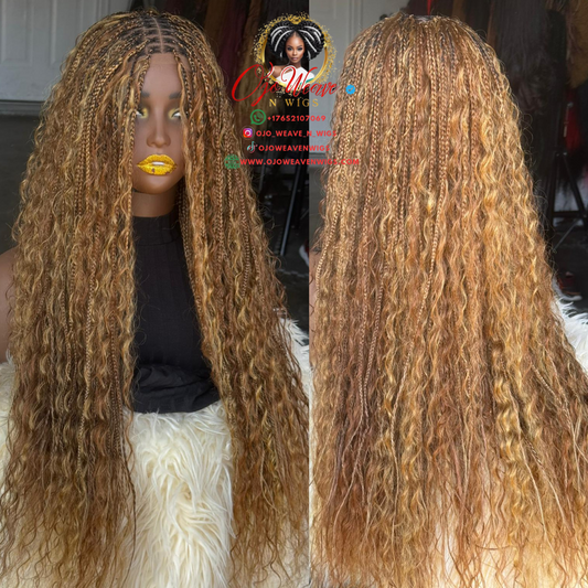 Color 27/30 Closure Boho Wig - 24-inch Glueless - Ready to Ship