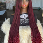 Super Tiny Knotless Braids Wig | Full Lace with Curls