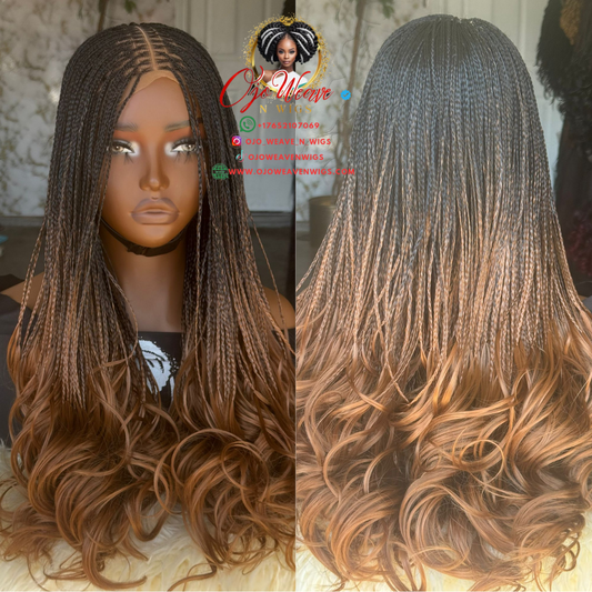 Made-to-Order Nichole French Curls 100% Human Lace | Ombre