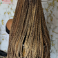 Full Lace Human Hair Knotless Braids Wig | Ready to Ship 30 Inch
