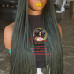 Sisi Bone Straight Human Lace Wig: Color 1B