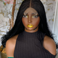 Amena Wig: 22" Black Human Lace 4x4 Closure | Ready-to-Ship