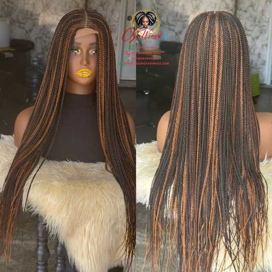 Bianca Highlights: 24-26 Inch Glueless Closure Wig Ready to Ship