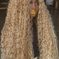 24-inch Boho Closure | 27/613 Honey Blonde Wavy Human Hair Lace Closure, Ready to Ship