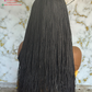 Full Lace Micro Braids Wig | Made to Order 24/26 Inch | Color 1B