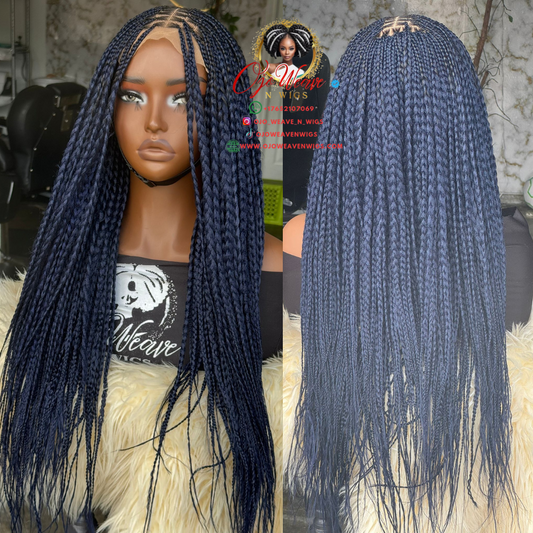 Juli Unit: 14-inch Knotless Braids Glueless Wig