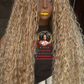 24-inch Boho Closure | 27/613 Honey Blonde Wavy Human Hair Lace Closure, Ready to Ship