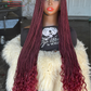 Super Tiny Knotless Braids Wig | Full Lace with Curls