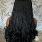 Amena Wig: 22" Black Human Lace 4x4 Closure | Ready-to-Ship