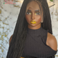 Full Lace Micro Braids Wig | Made to Order 24/26 Inch | Color 1B