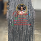 100% Human Hair Full Lace Knotless Black Braids Wig