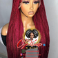 Sara Unit with Micro Braided Box Wig Ready to Ship