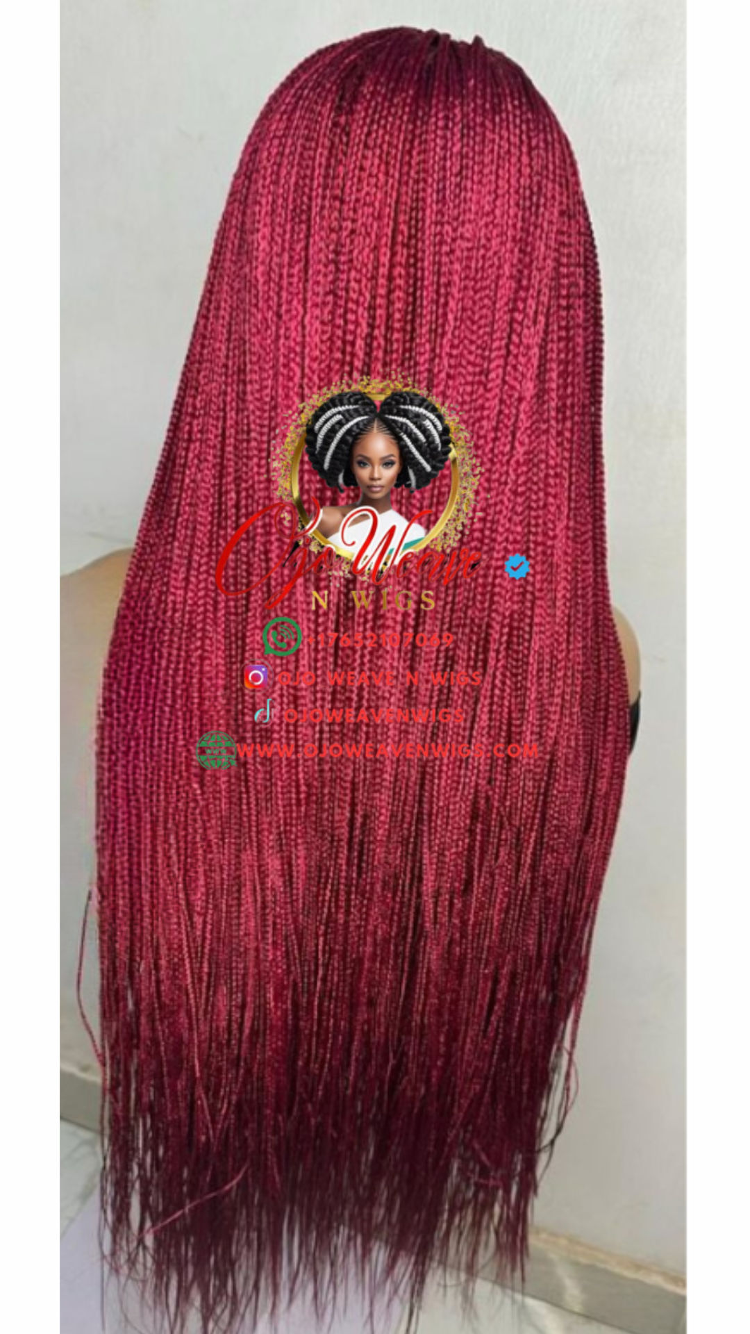 Sara Unit with Micro Braided Box Wig Ready to Ship