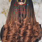 Fine Unit Closure Knotless Wig - Color Mix - Ready to Ship