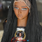 Sara Frontal Micro Black Wig: made to order