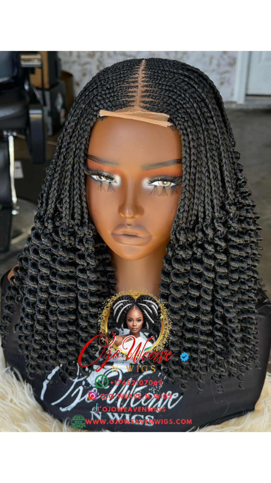 Ana Unit Wig with The Color Black Ready to Ship
