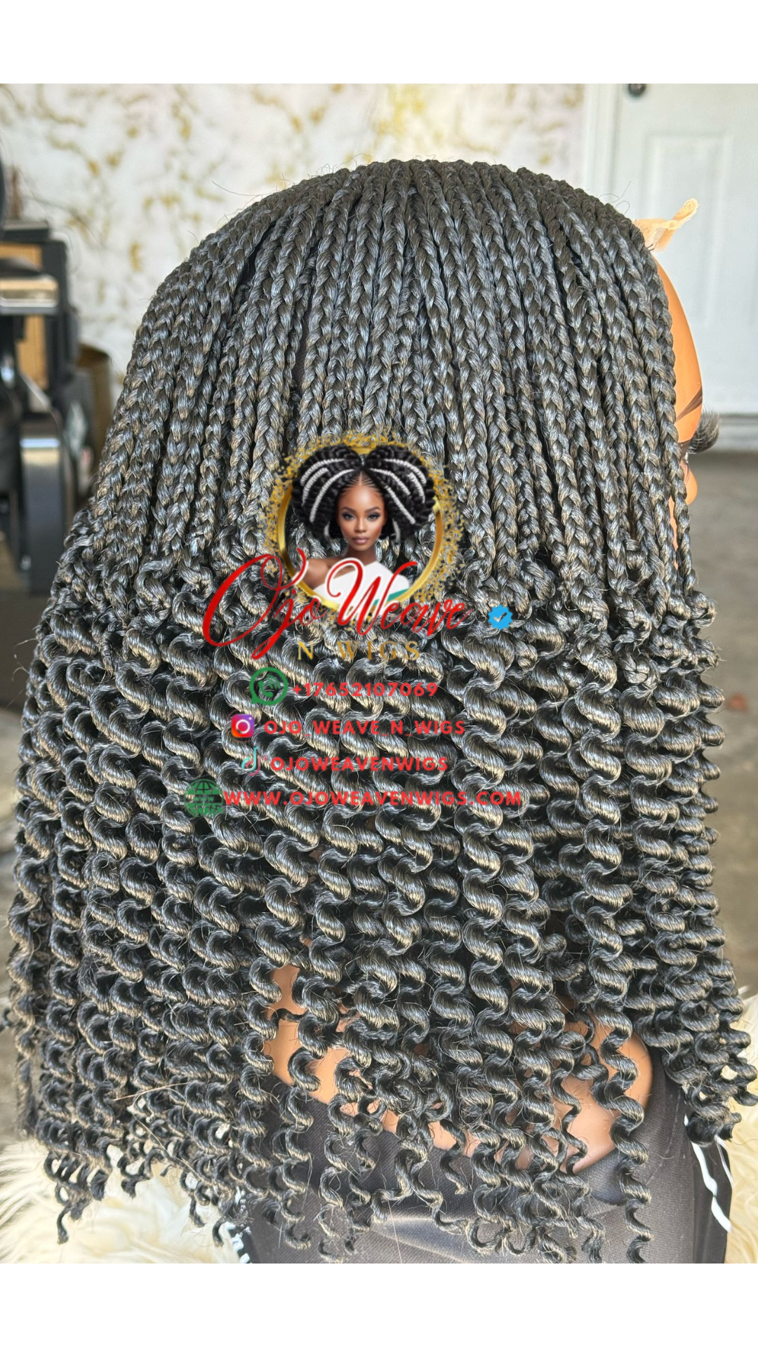 Ana Unit Wig with The Color Black Ready to Ship