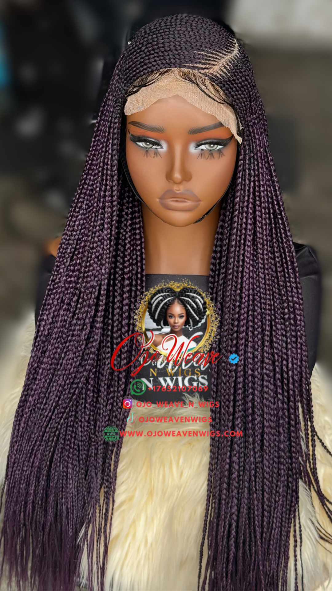 Gold Purple Wig: Pre Order