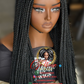 Black 20 Inch Wig - Bianca, Ready to Ship