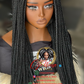 Black 20 Inch Wig - Bianca, Ready to Ship