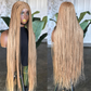 Made to Order Cornrow Hybrid: 30" Bone Straight Glueless Closure Wig