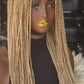 Glueless Knotless Braids Wig - 18-20 Inch Closure, ready to wear