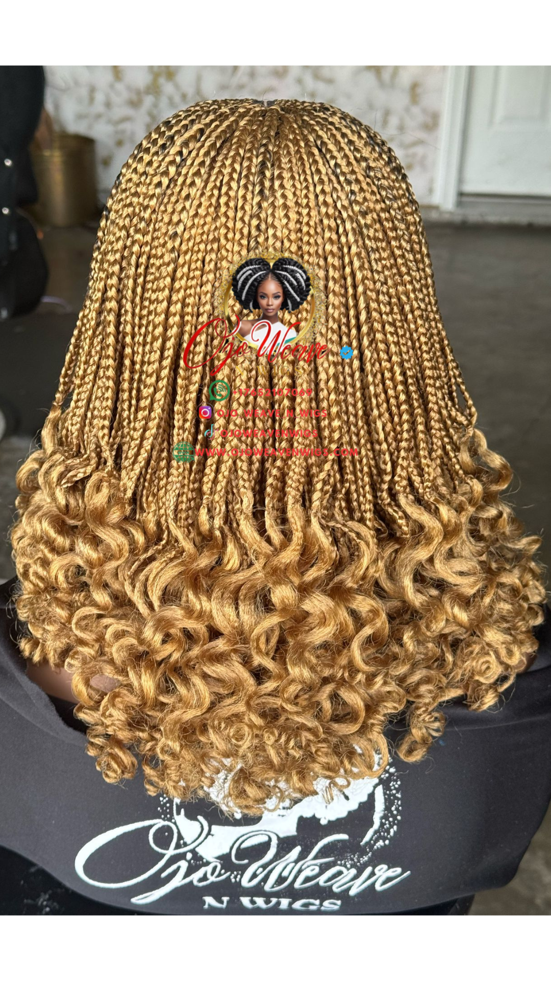Bianca Short Curl Wig, Color 27: Made to Order